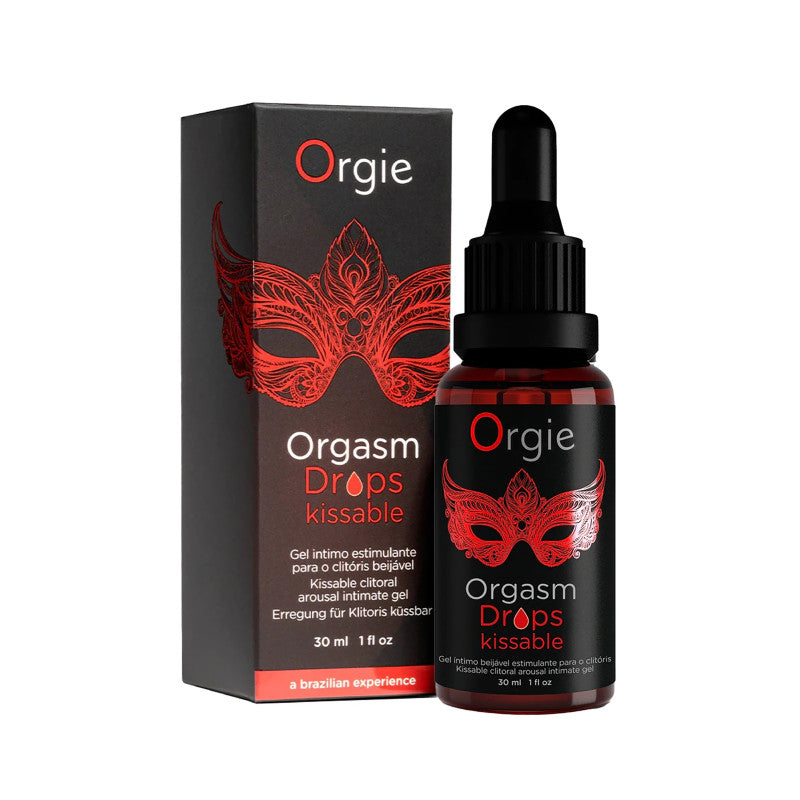 Orgie Orgasm Drops Kissable – Excitant clitoridien pomme verte, 30 ml – photo 1