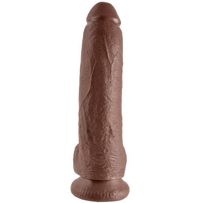 King Cock — 9 pouces marron avec boules 22,9 cm — image 3