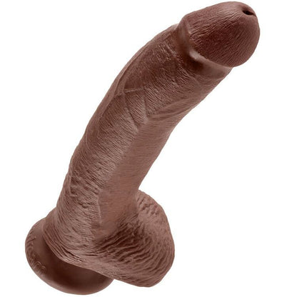 King Cock — 9 pouces marron avec boules 22,9 cm — image 4