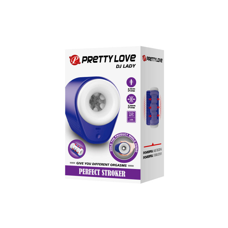 Pretty Love DJ Lady – Masturbateur vibrant à parois souples à presser – photo 2