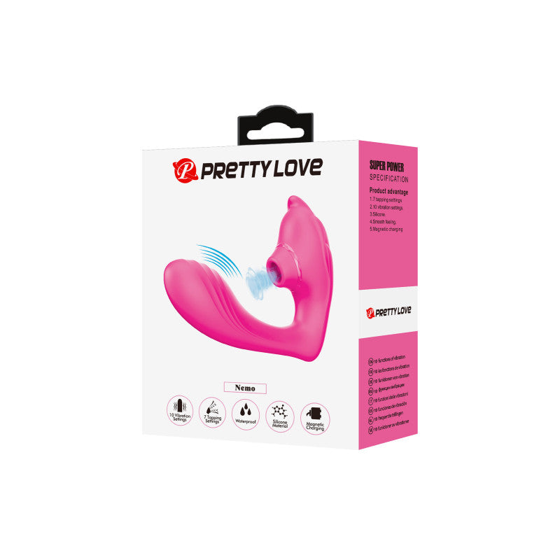 Pretty Love Nemo – Stimulateur clitoridien vibrant et tapotant en silicone – photo 2