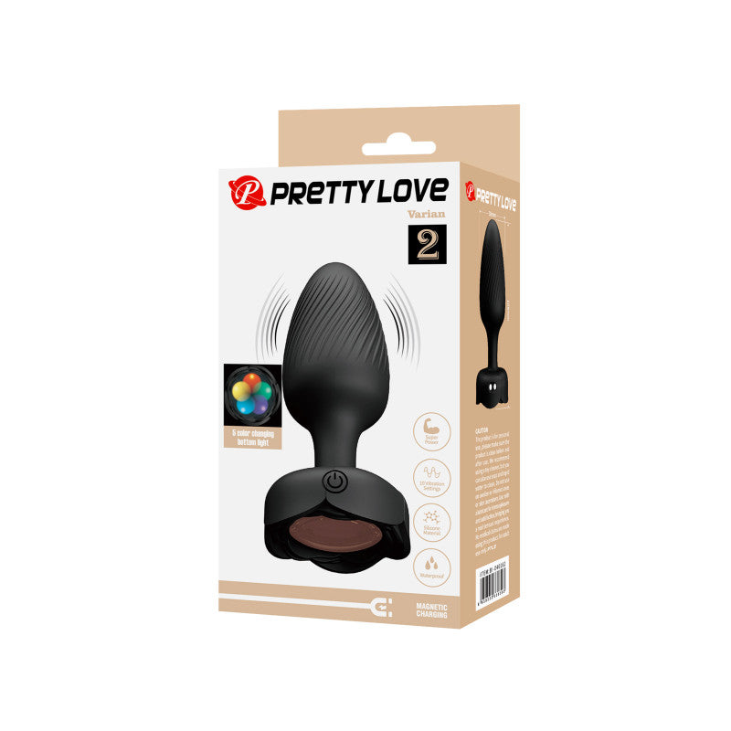 Pretty Love – Plug anal vibrant et lumineux en silicone, 3 tailles – photo 2