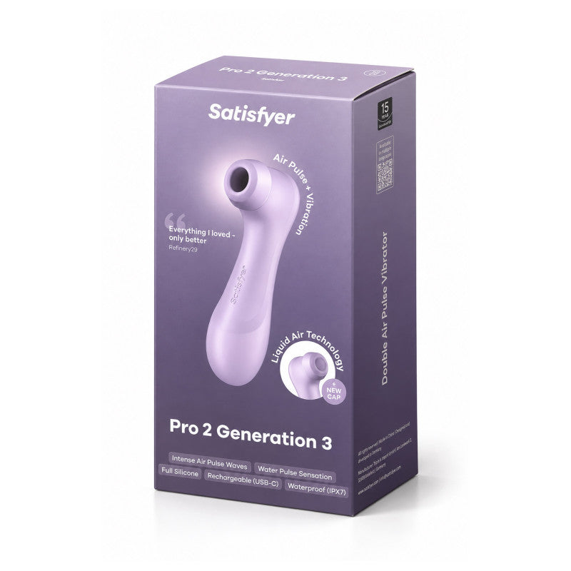 Satisfyer Pro 2 Generation 3 – Stimulateur clitoridien Liquid Air et vibrations – photo 7