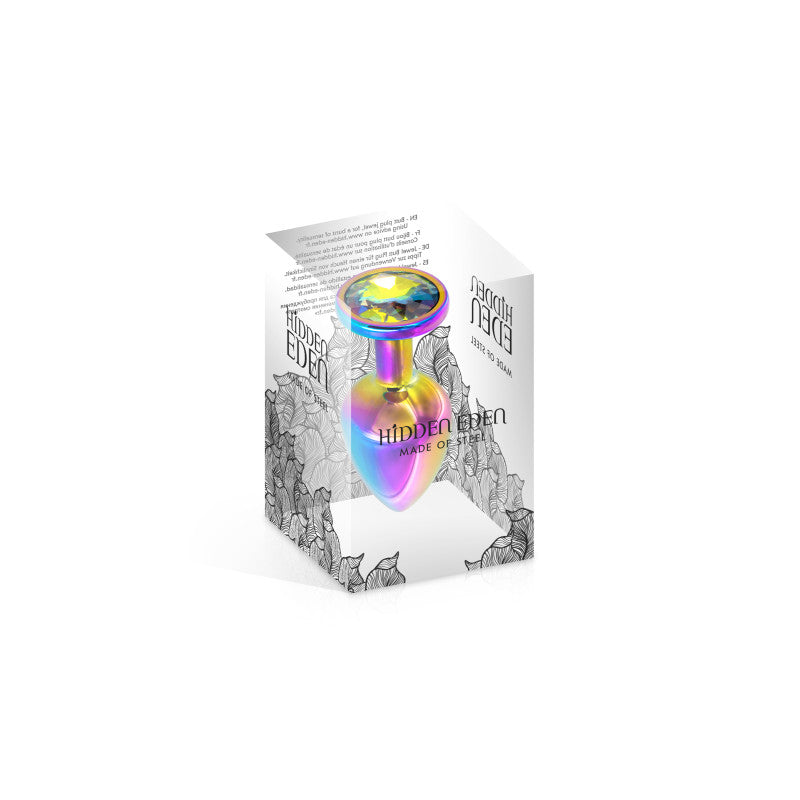 Hidden Eden Rainbow – Plug bijou irisé, cristal, taille XS – photo 2