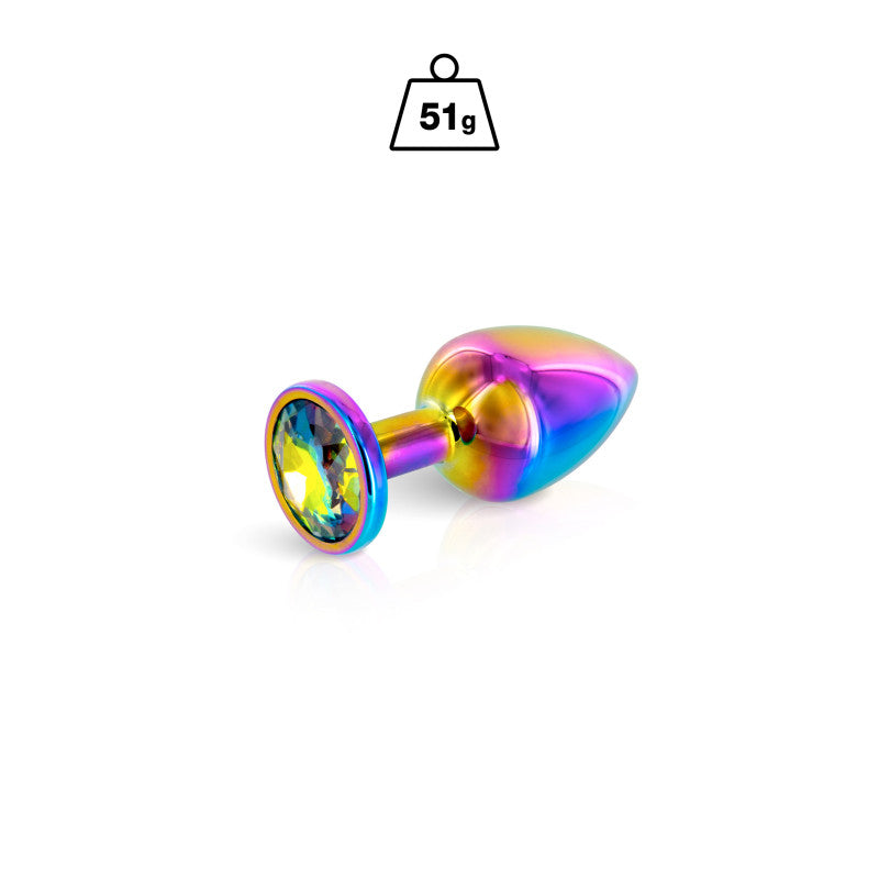 Hidden Eden Rainbow – Plug bijou irisé, cristal, taille S – photo 1