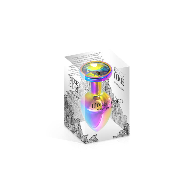 Hidden Eden Rainbow – Plug bijou irisé, cristal, taille S – photo 2