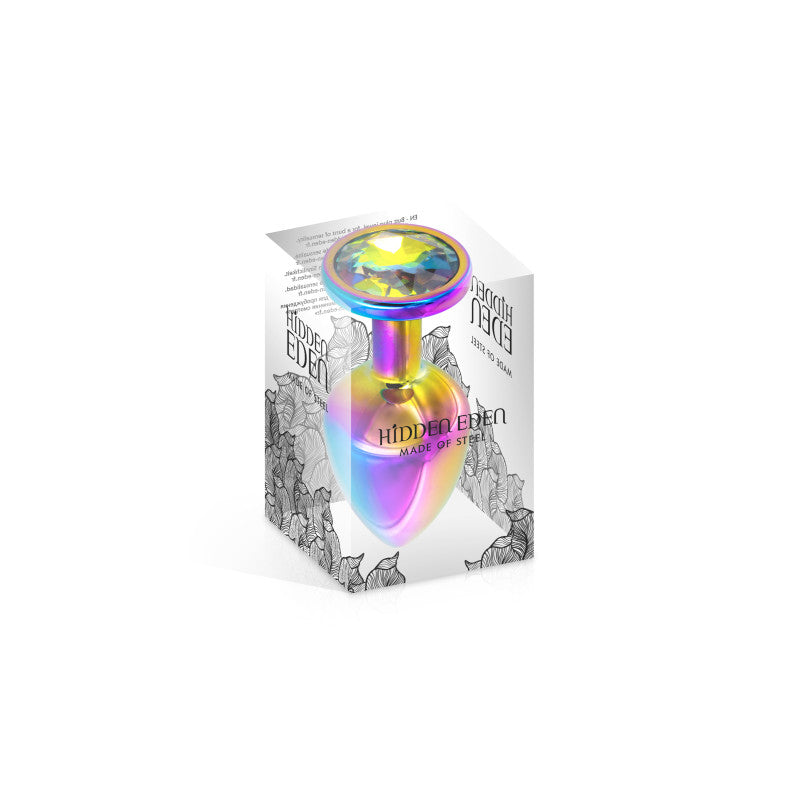 Hidden Eden Rainbow – Plug bijou irisé, cristal, taille M – photo 2