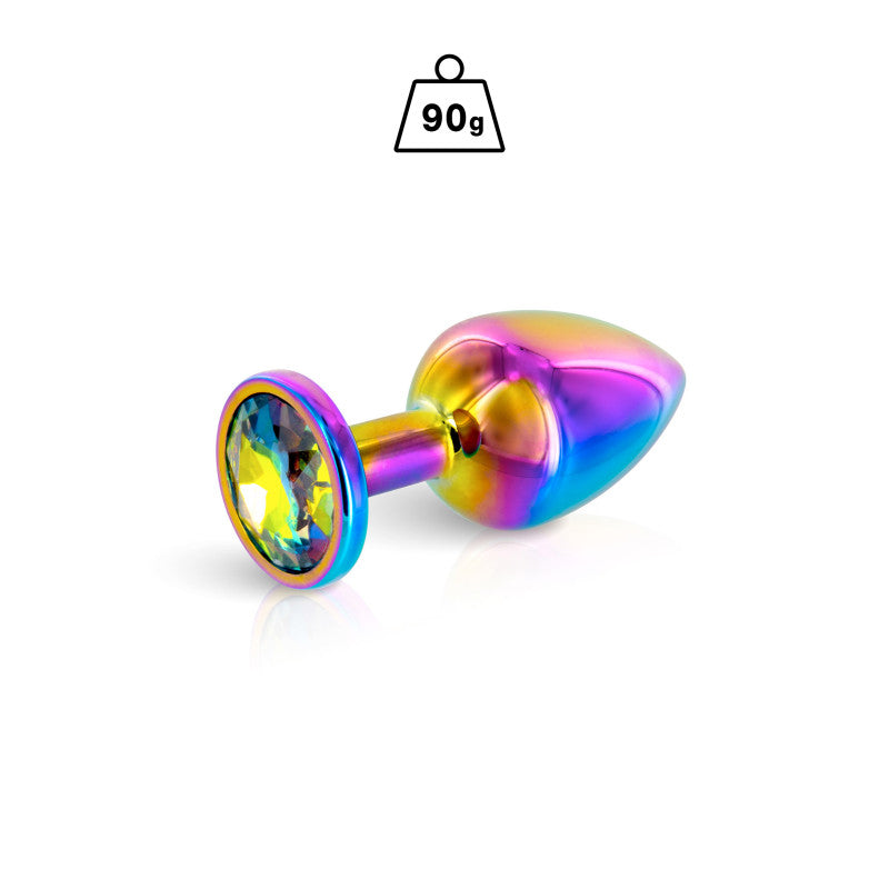 Hidden Eden Rainbow – Plug bijou irisé, cristal, taille M – photo 1
