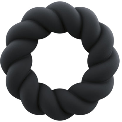 Rocks-Off ANNEAU DE MASTURBATION EN SILICONE NOIR TWIST