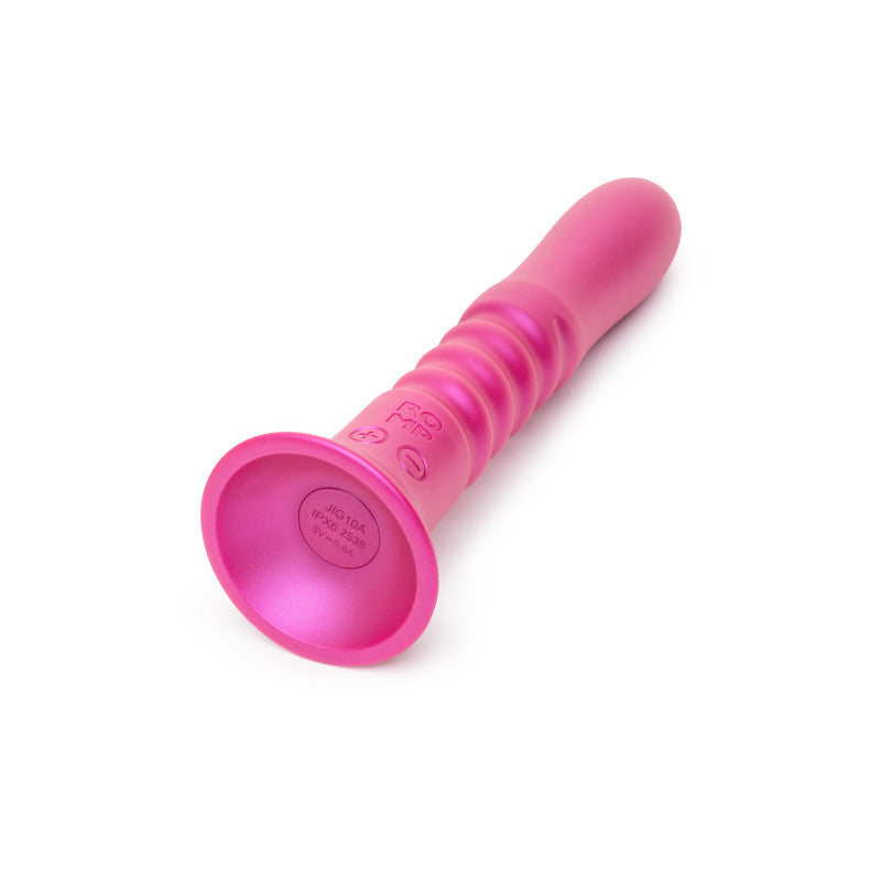 Romp Jiggle – Gode ventouse vibrant à poussées, en silicone – photo 6