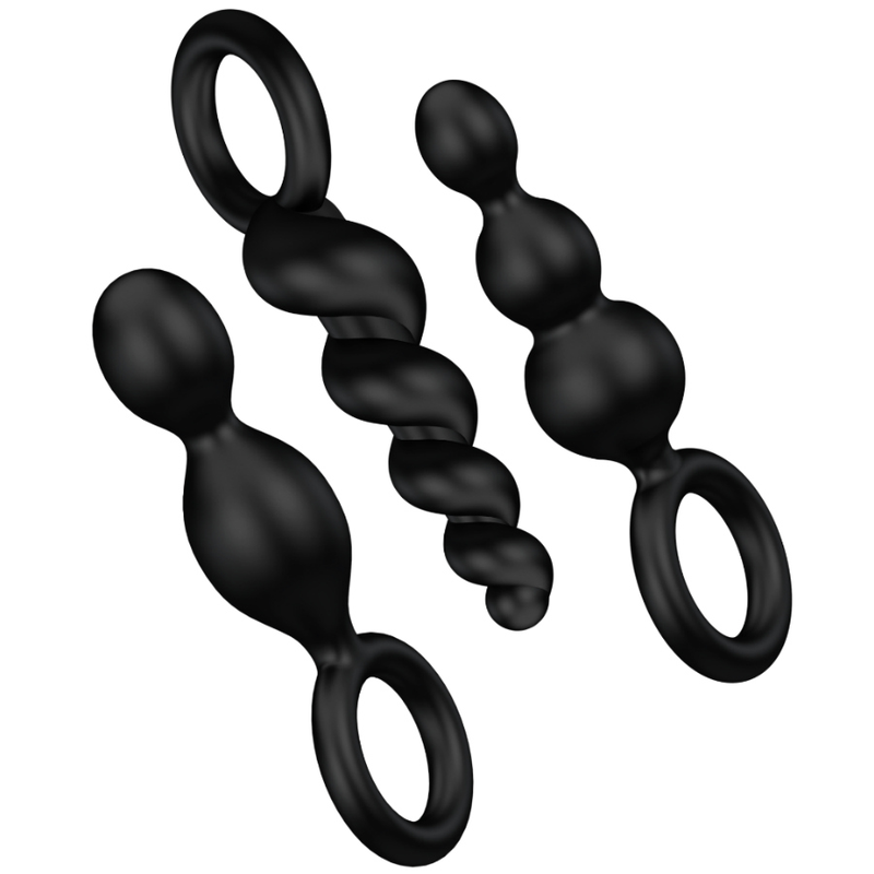 Satisfyer Anal Plug Set 3 Noir — vue 1