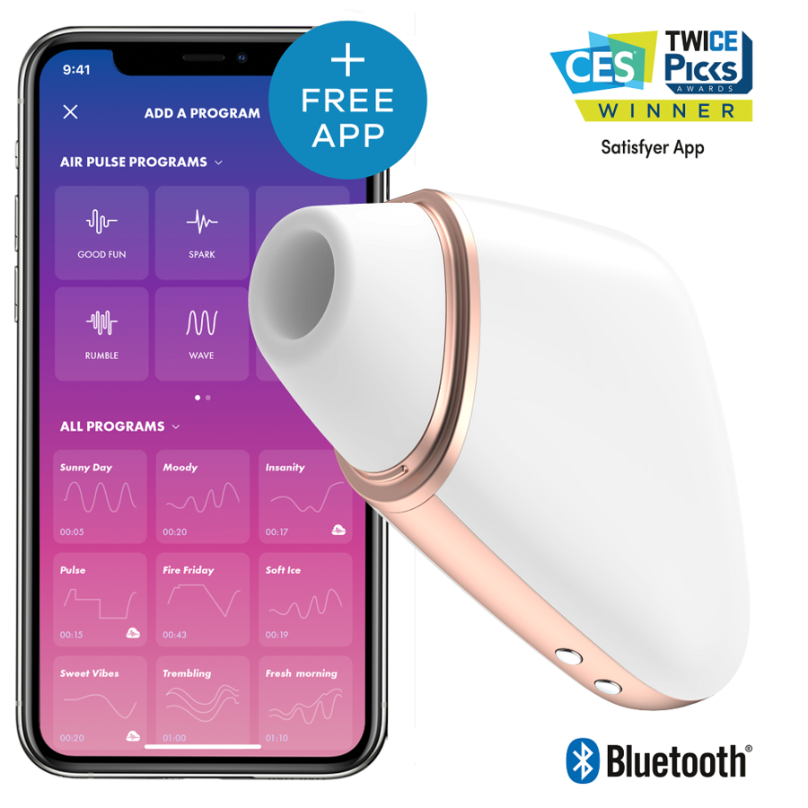 Satisfyer Air Love Triangle — Blanc