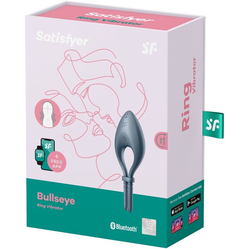 Satisfyer Bullseye Connect Gris — vue 3