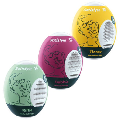 Satisfyer Eggs Trio Riffle Bubble Fierce — vue 1