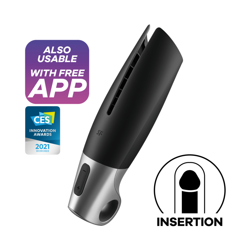 Satisfyer Power Masturbator Connect Noir — vue 1