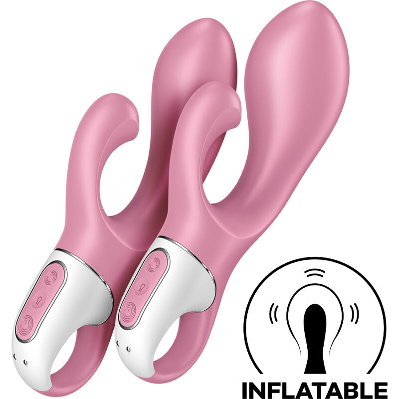 Satisfyer Air Pump Bunny 2 — Rabbit gonflable rose — vue principale