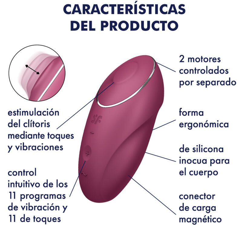 Satisfyer Tap & Climax 1 rouge — vue 5