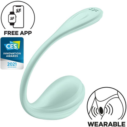 Satisfyer Smooth Petal Connect Vert d’eau — vue 1