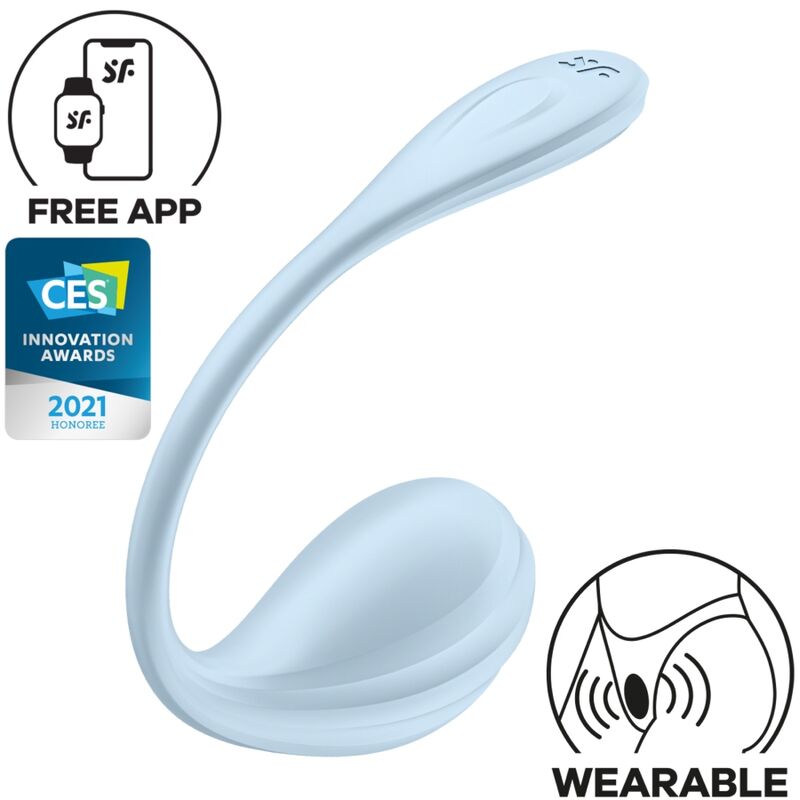 Satisfyer Smooth Petal Connect Bleu ciel — vue 1