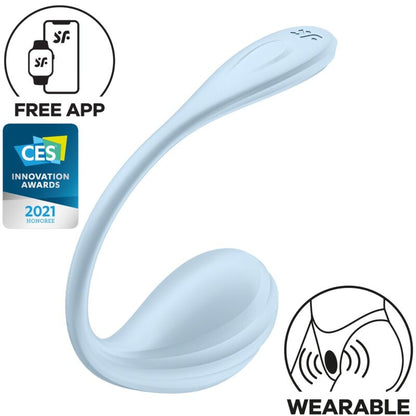 Satisfyer Smooth Petal Connect Bleu ciel — vue 1