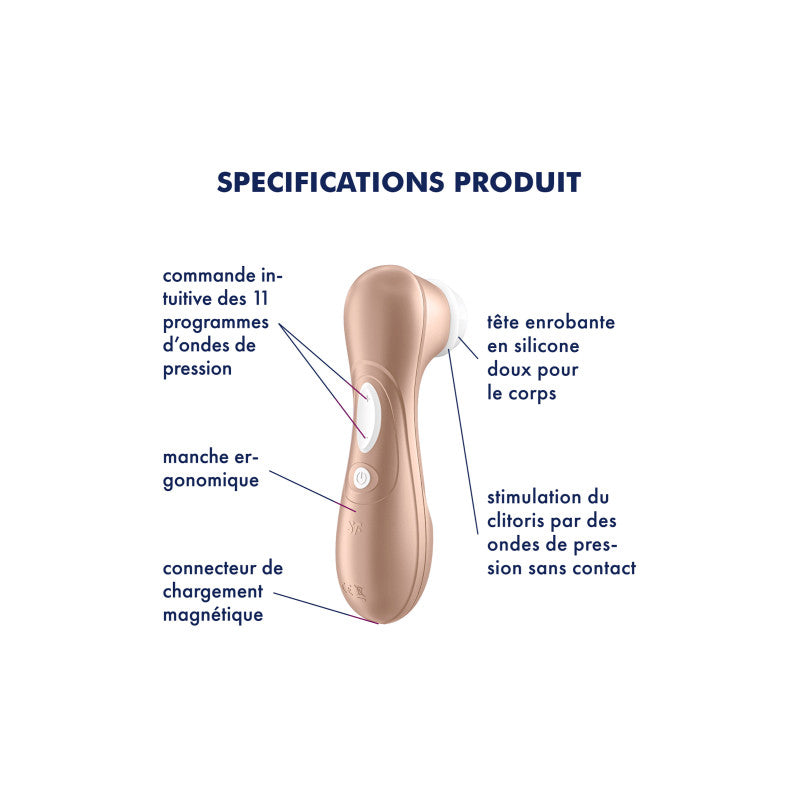 Satisfyer Pro 2 – Stimulateur clitoridien sans contact, 11 programmes – photo 3