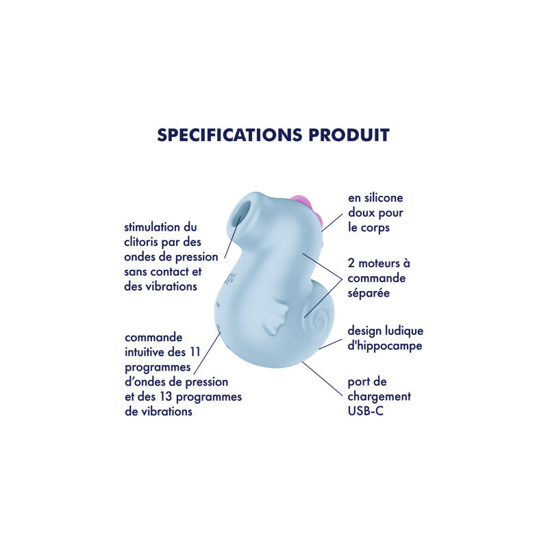 Satisfyer Sea Pony – Stimulateur clitoridien sans contact en forme d’hippocampe – photo 4