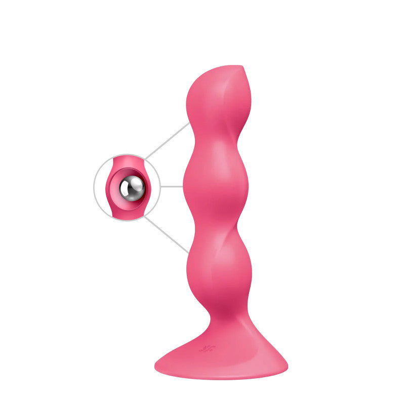 Satisfyer Triple Ball-R – Gode ventouse à boules lestées, sans moteur – photo 1