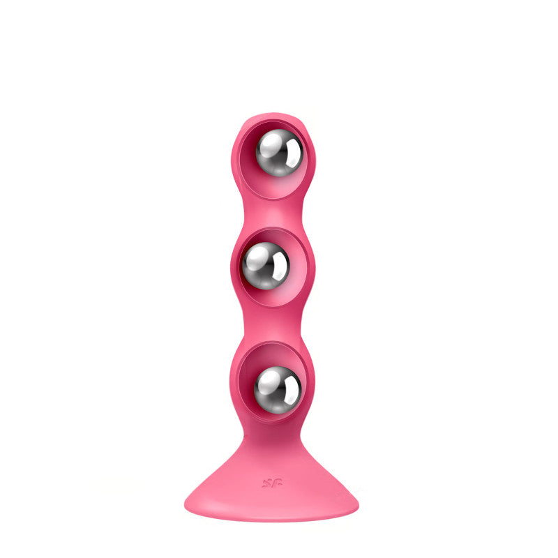 Satisfyer Triple Ball-R – Gode ventouse à boules lestées, sans moteur – photo 9