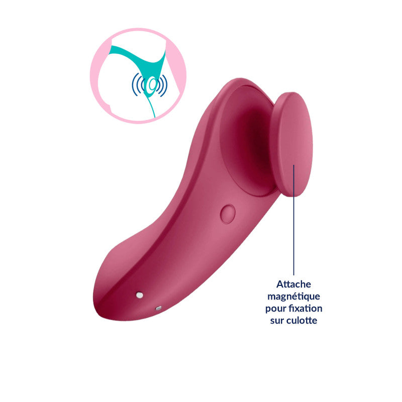 Satisfyer Sexy Secret – Stimulateur vibrant pour culotte, connecté – photo 4