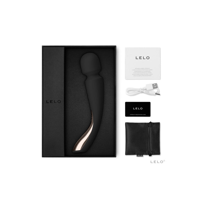 Lelo Smart Wand 2 Medium – Vibromasseur wand noir, 10 massages – photo 3