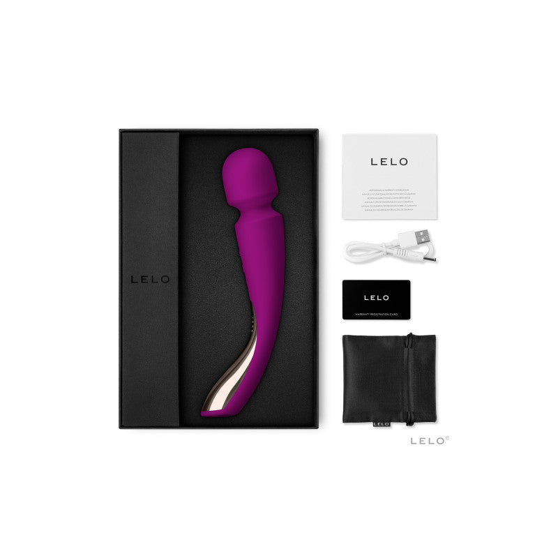 Lelo Smart Wand 2 Medium – Vibromasseur wand rose profond, 10 massages – photo 3