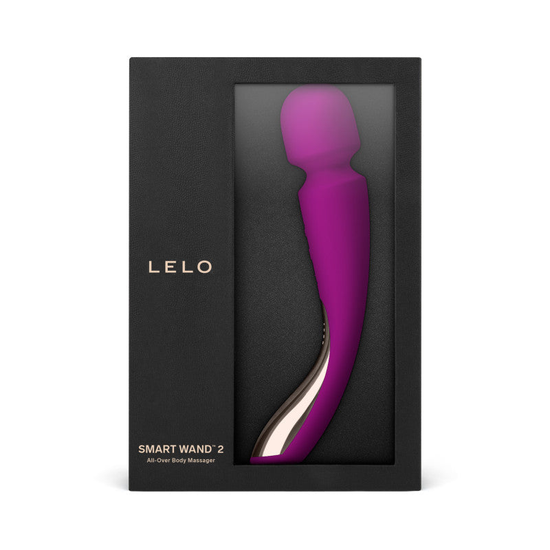 Lelo Smart Wand 2 Medium – Vibromasseur wand rose profond, 10 massages – photo 2