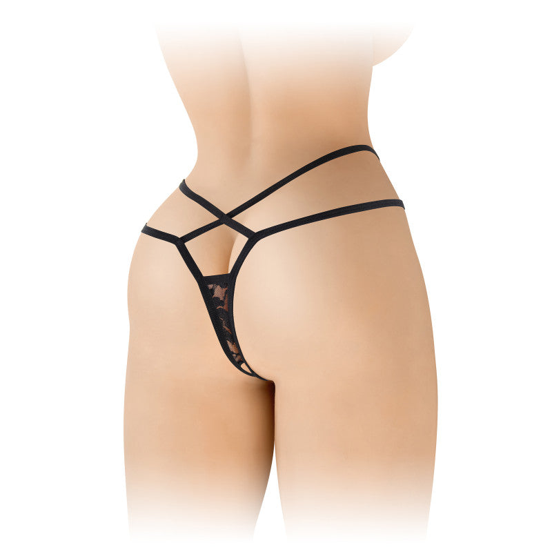 Fashion Secret Mylène – String ouvert en dentelle, ornements croisés – photo 2