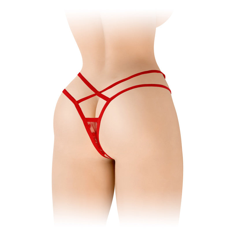 Fashion Secret Mylène – String ouvert en dentelle, ornements croisés – photo 5