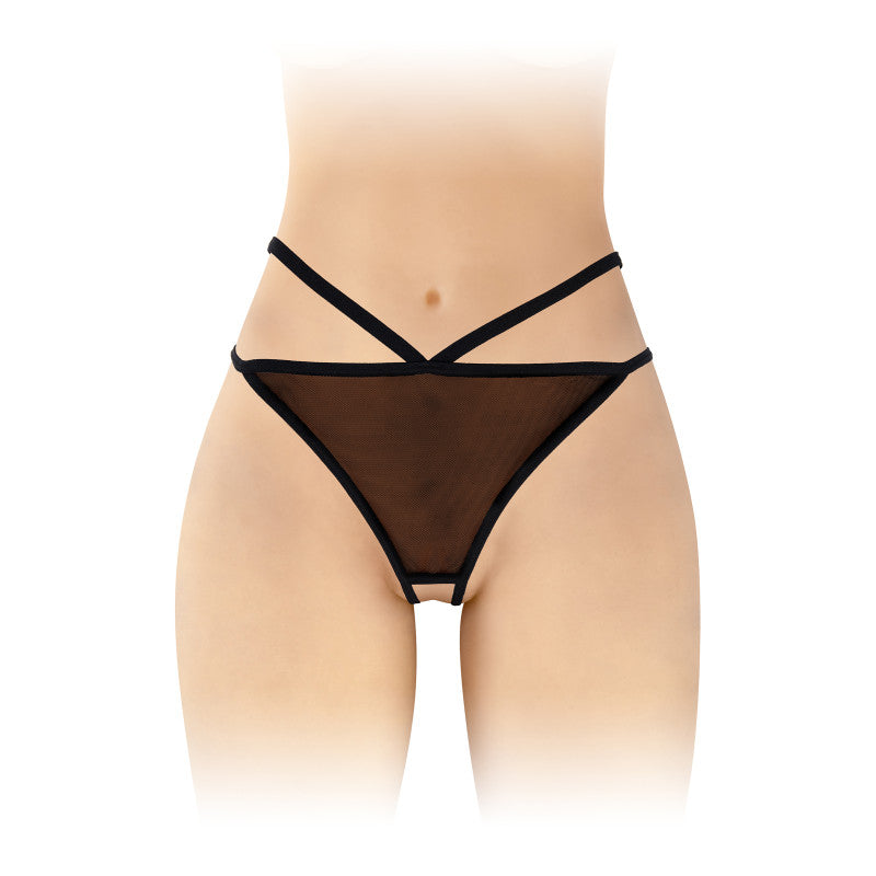 Fashion Secret Sylvie – String ouvert en maille fine, double élastique – photo 1