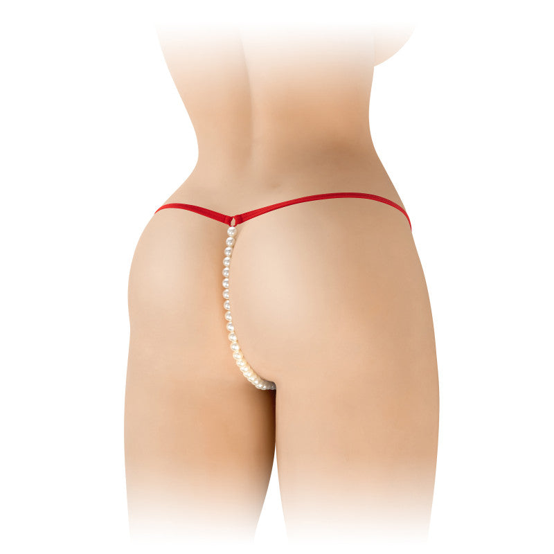 Fashion Secret Venusina – String rouge à perles nacrées – photo 2