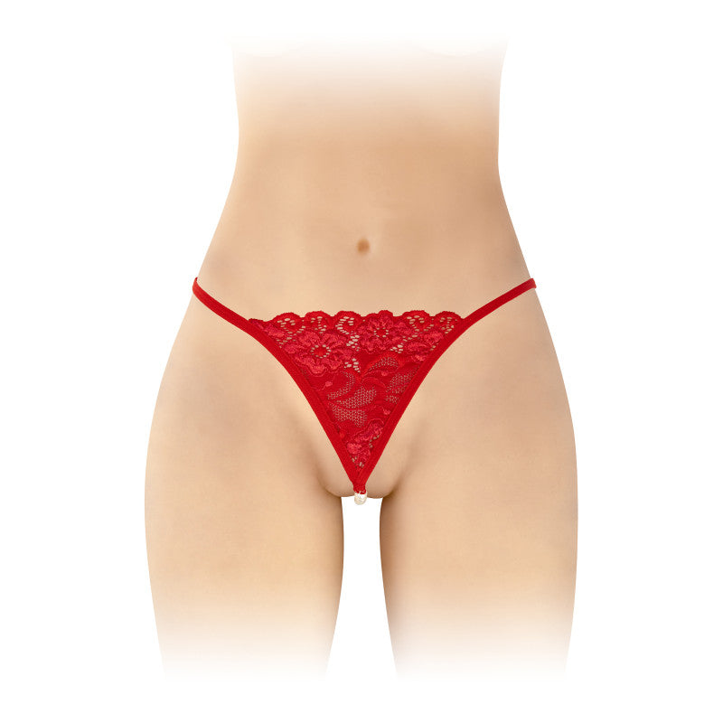 Fashion Secret Venusina – String rouge à perles nacrées – photo 1