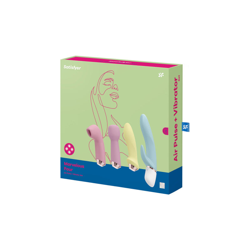 Satisfyer Marvelous Four – Coffret de 4 vibromasseurs, moteur interchangeable – photo 2