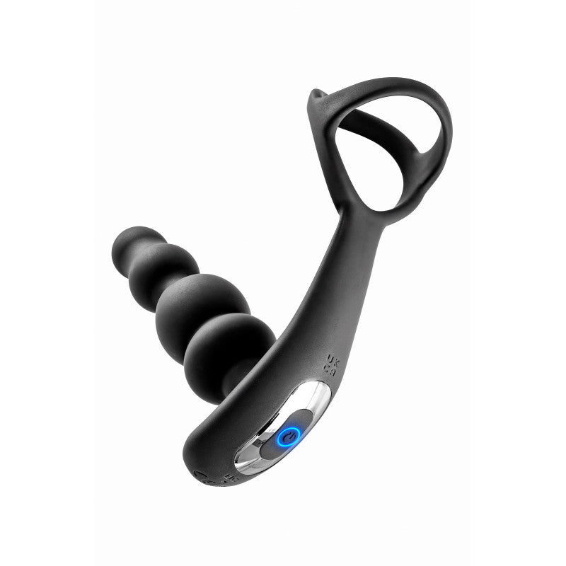 Blue Junker – Stimulateur de prostate à tête rotative et double cockring – photo 5