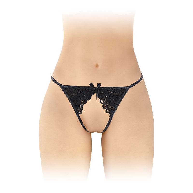 Fashion Secret Sandra – String ouvert, devant en dentelle largement ouvert – photo 1