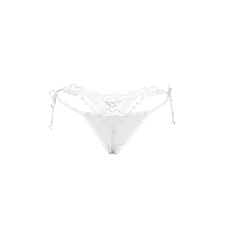 Paris Hollywood – String en guipure à motifs floraux, attaches réglables – photo 9