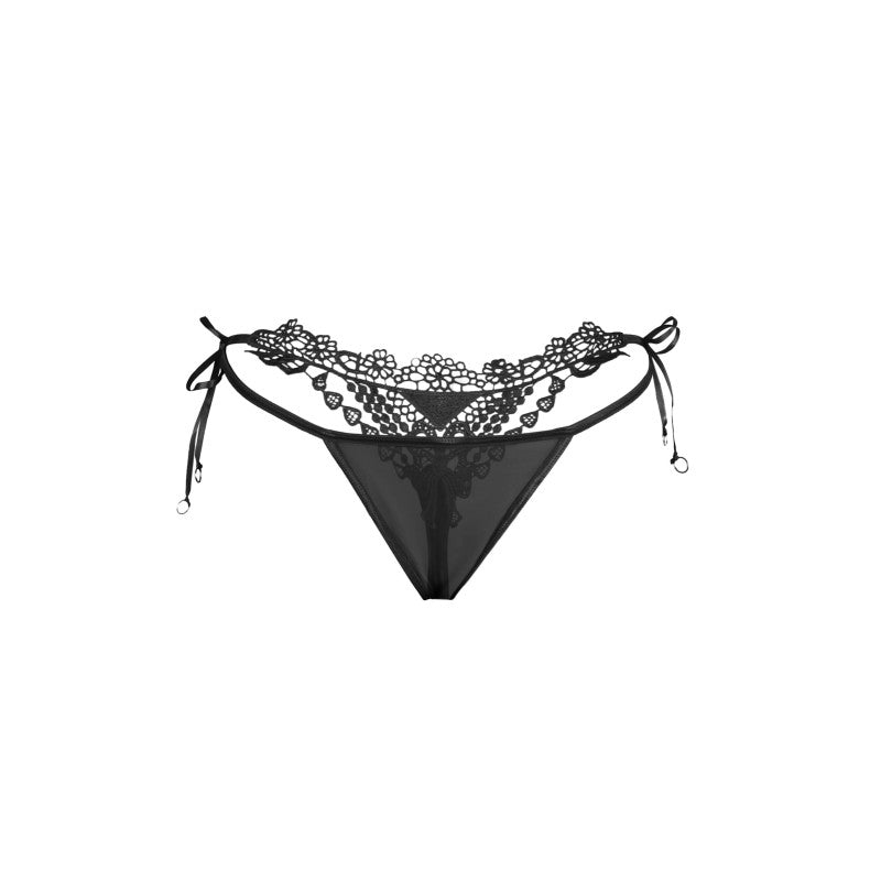 Paris Hollywood – String en guipure à motifs floraux, attaches réglables – photo 4