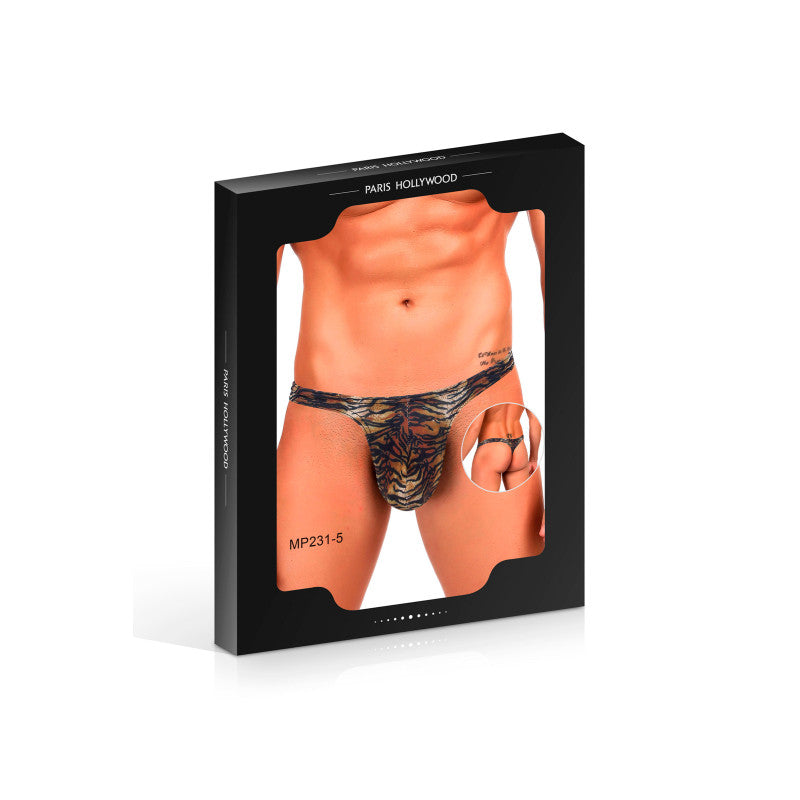 Paris Hollywood – String homme taille basse motif tigre – photo 5