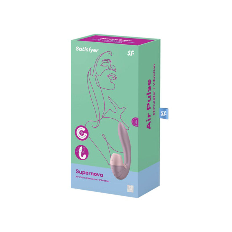 Satisfyer Supernova – Stimulateur clitoridien air pulsé et vibromasseur 2 en 1 – photo 2