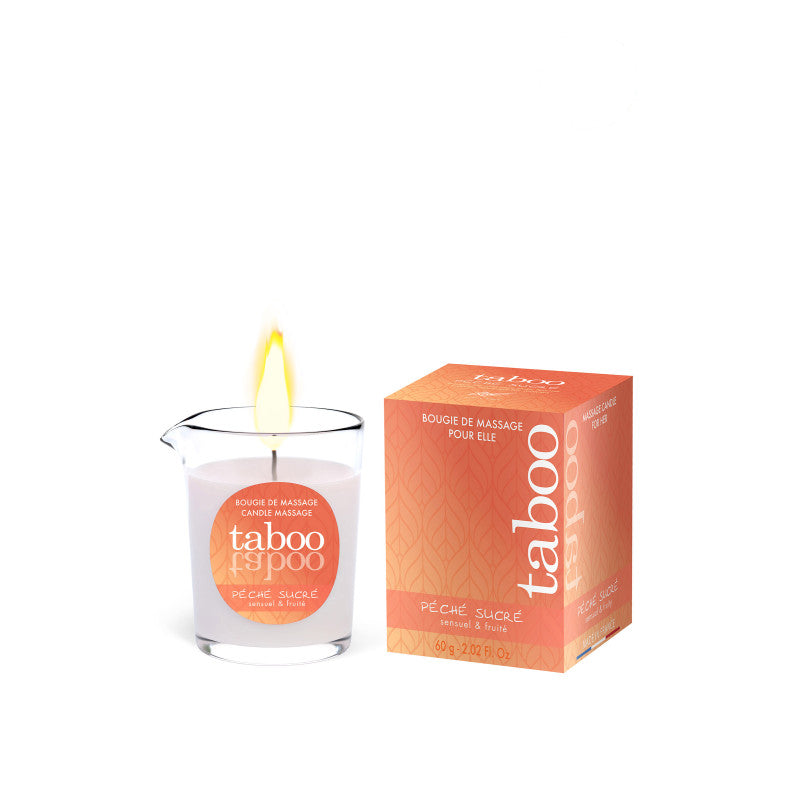 Ruf Taboo For Her Péché sucré – Bougie de massage parfum nectarine, 60 g – photo 1