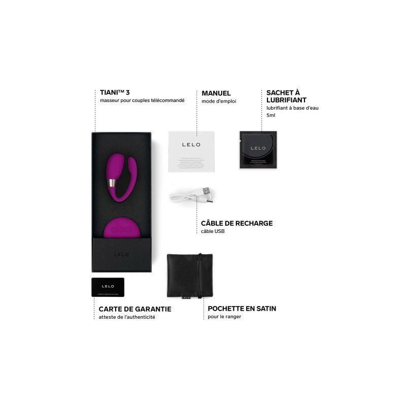 Lelo Tiani 3 – Stimulateur pour couple télécommandé, silicone, étanche – photo 7