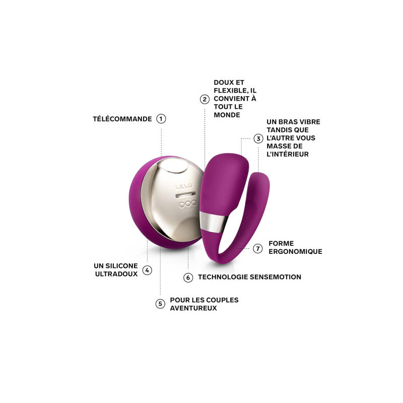 Lelo Tiani 3 – Stimulateur pour couple télécommandé, silicone, étanche – photo 6