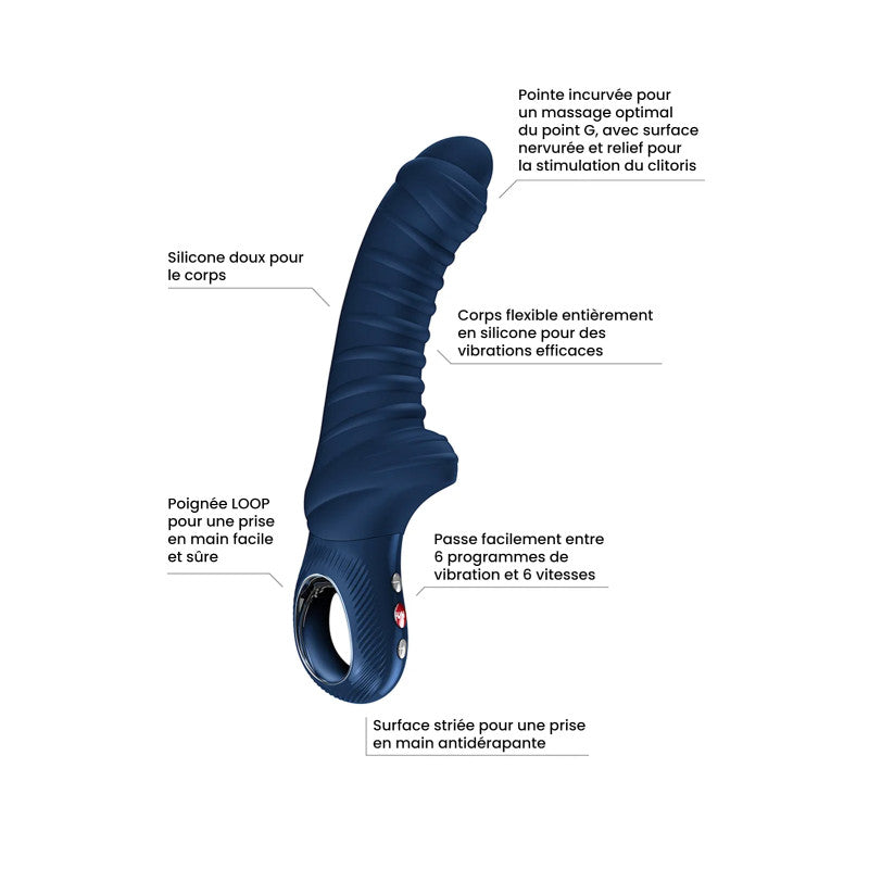 Fun Factory Tiger – Vibromasseur flexible nervuré, point G et prostate – photo 3