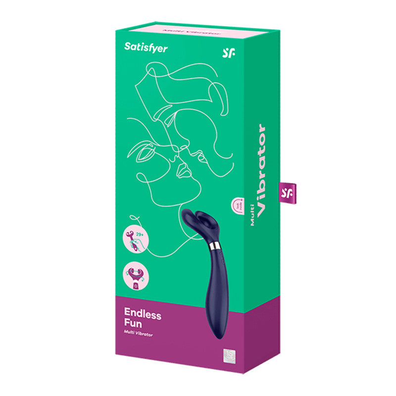 Satisfyer Endless Fun bleu – Vibromasseur multifonction flexible, 100 programmes – photo 2