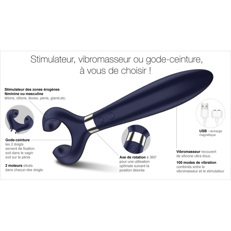 Satisfyer Endless Fun bleu – Vibromasseur multifonction flexible, 100 programmes – photo 9